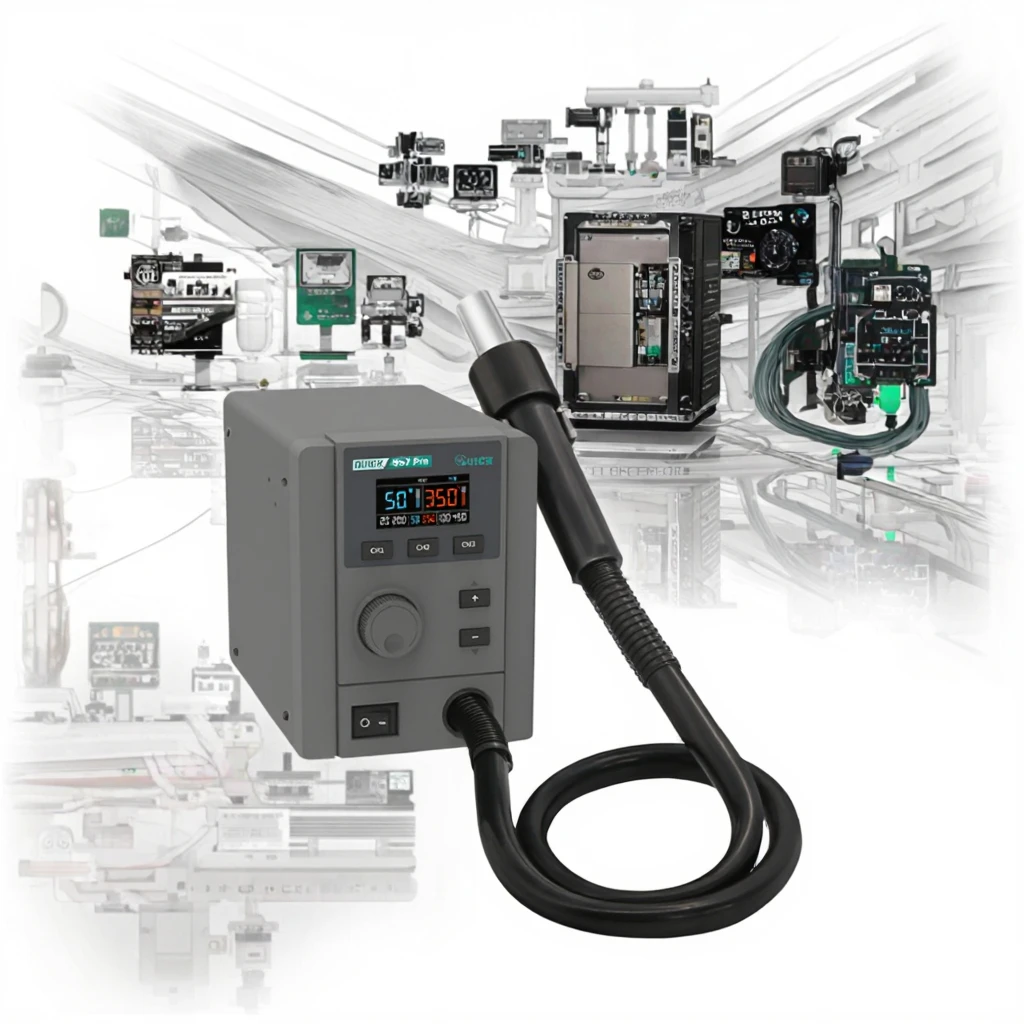 New Quick 957Pro Rework Soldering Station With Brushless Blower 580W Up To 500 For PCB Repair & Desoldering