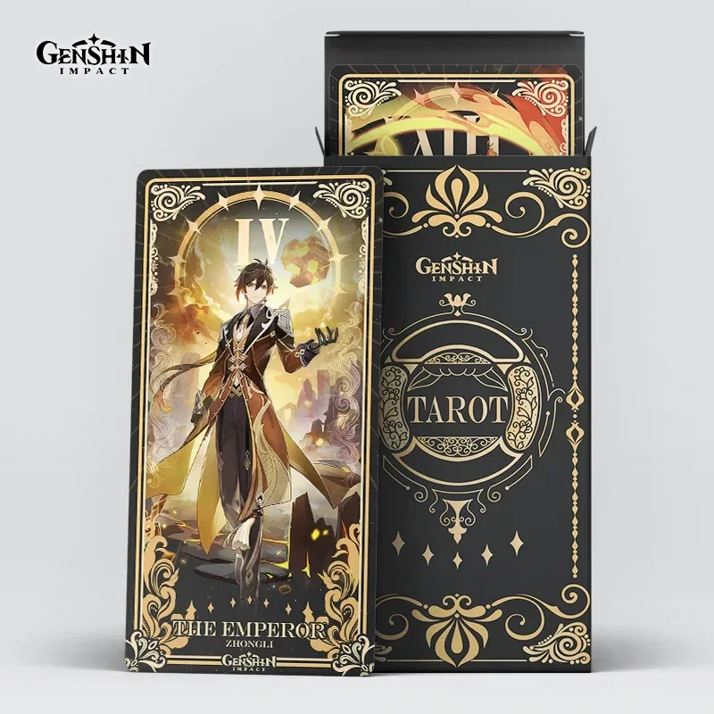 NEW Game Game Genshin Impact Tarot Card Yae Miko Raiden Shogun Kaedehara Kazuha Playing Card Cosplay Props Anime Tarot Card