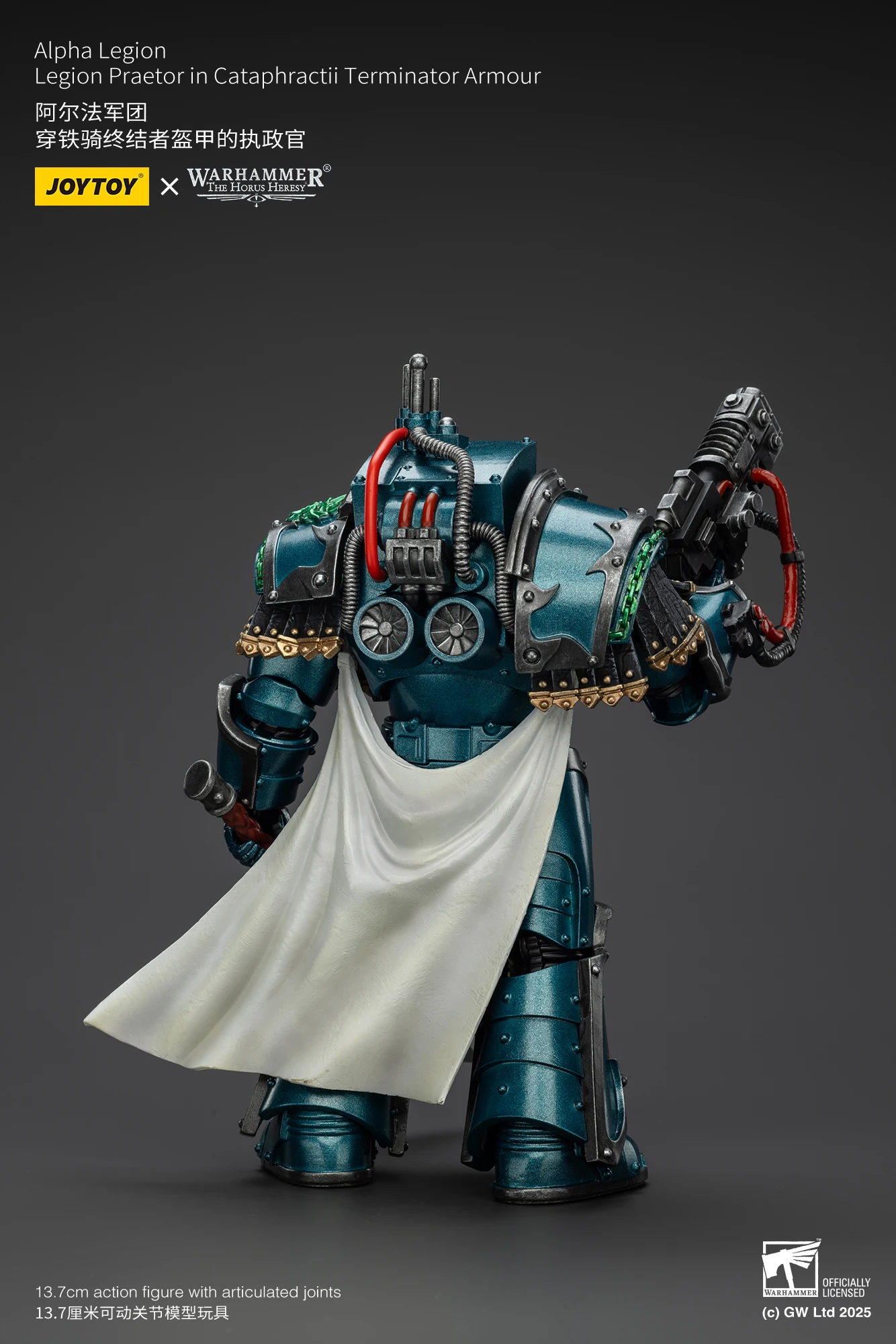 

【В наличии】JOYTOY 1/18 Фигурка Warhammer 40K Alpha Legion Praetor in Cataphractii Terminator Armour Модель игрушки