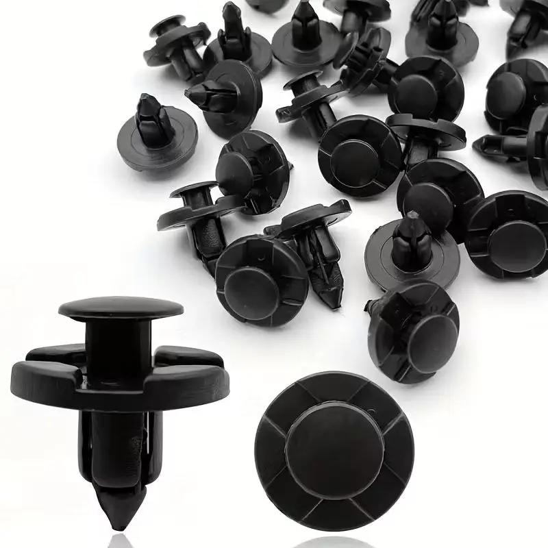 50/100pcs Car Mud Flap Clips Automotive Fastener Clips for Nissan for Versa Rustproof Auto Retainer Rivets Mudguard Fasteners