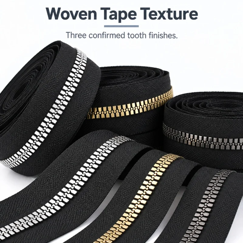 1/2/5/10/20M 3#-15# Resin Zipper Tape Continuous Clothing Closure Roll Jacket Fastener Custom Cut Garment Zip Sewing Accessories
