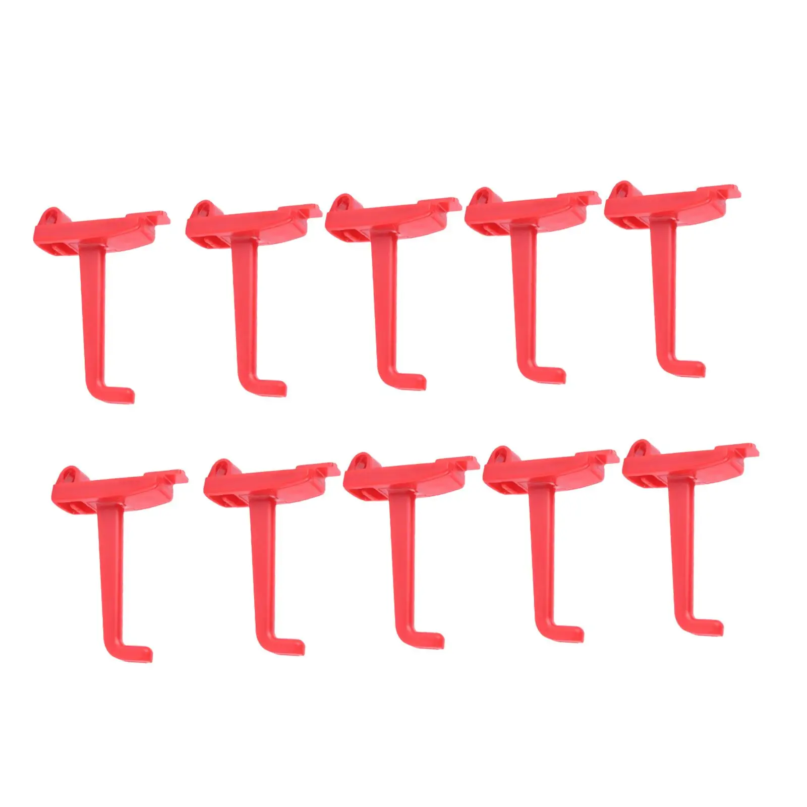 

10 Pieces Pegboard Hooks Rack Gadget Widget Tool Spanner Storage Tray for Garage