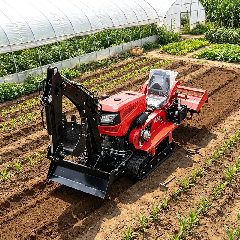 Customized 50HP Mini Tiller Slope Inter Row Weeding Root Earthing Soil Renovation Deep Plough Farm Machinery