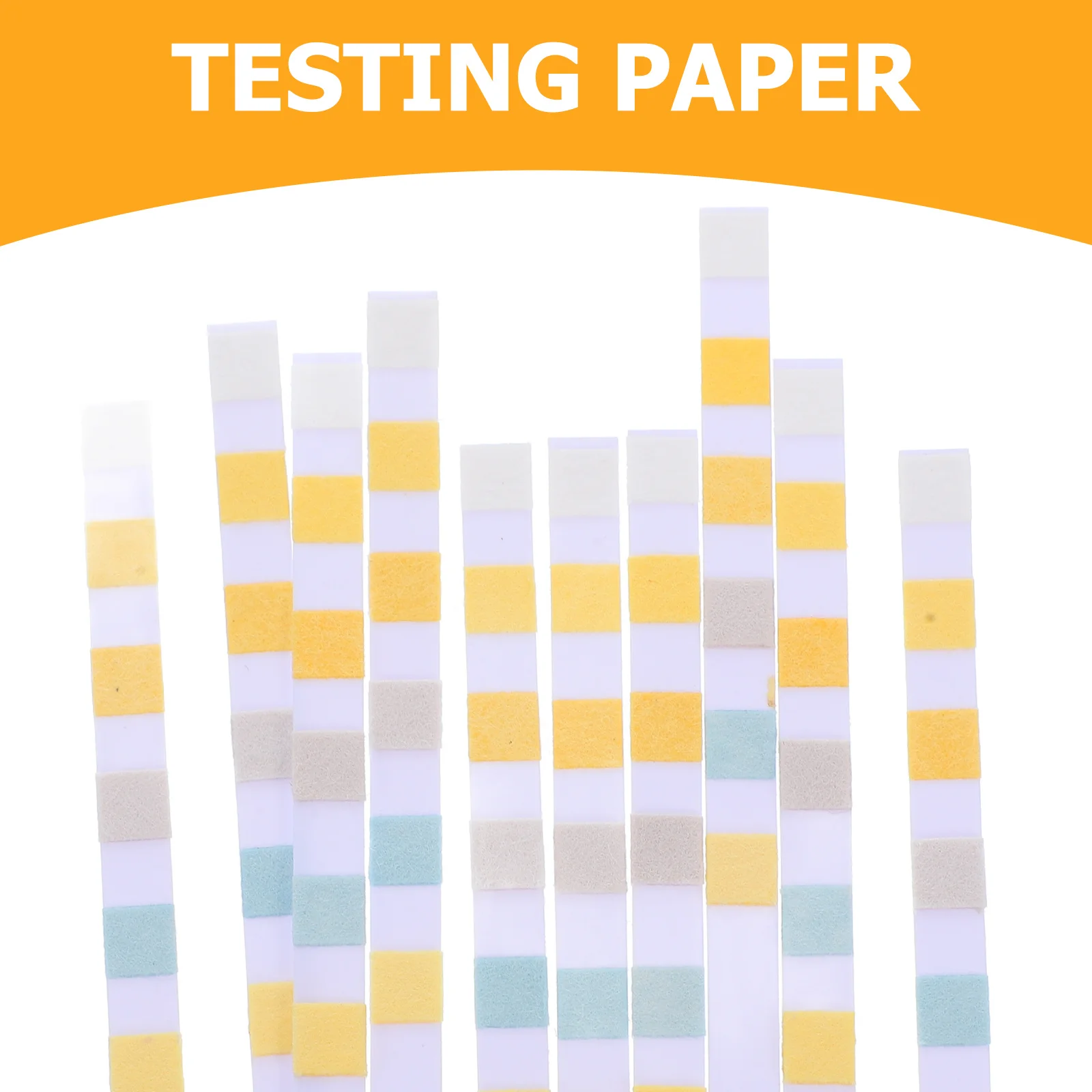 50 peças tiras de teste de dureza de ácido cianúrico de alcalinidade de cloro total de ph 6 papel de teste de qualidade da água para piscina