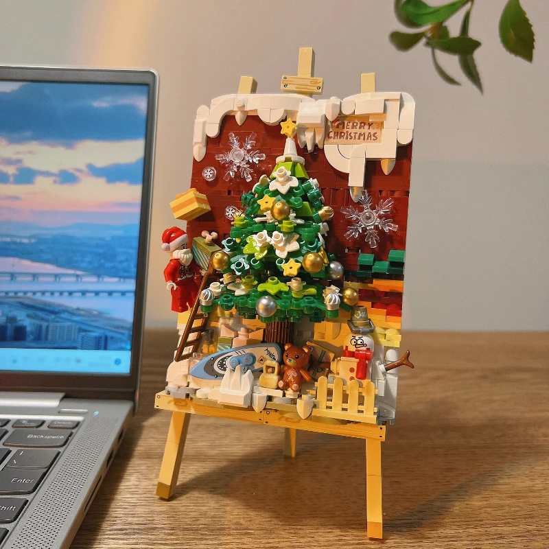 

Рождественская елка, 3D головоломка, строительные блоки, набор «сделай сам», подарок для девочек и друзей, декор для стола, рождественский подарок, кавайный милый креативный образовательный