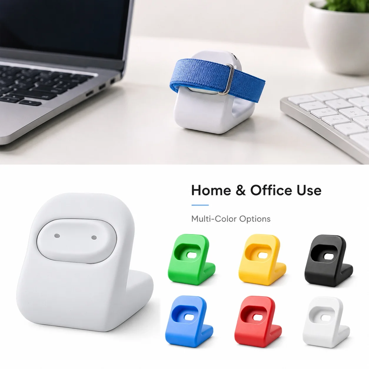 Support de charge pour Google Fitbit Air, station d'accueil de bureau en PLA, base antidérapante, support compact pour les voyages d'affaires et l'usage quotidien