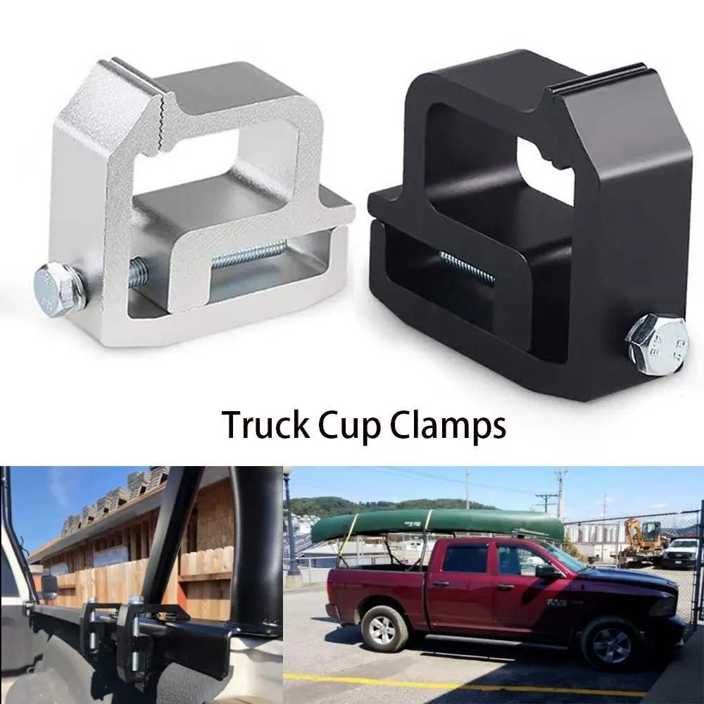 Aluminum Truck Canopy Clamps Heavy-Duty Fastener Camper Shell Mounting Clamps Corrosion Resistant Black/Silver