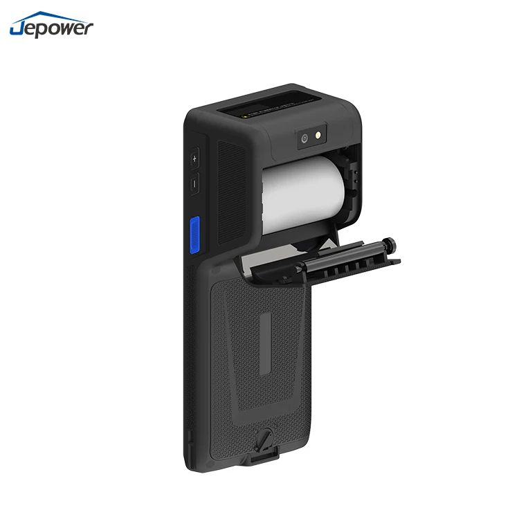 Android 14 Robustes Parkticket-PDA-Terminal Handgerät mit Integriertem 1D 2D Barcode-Scanner Thermodrucker auf Lager