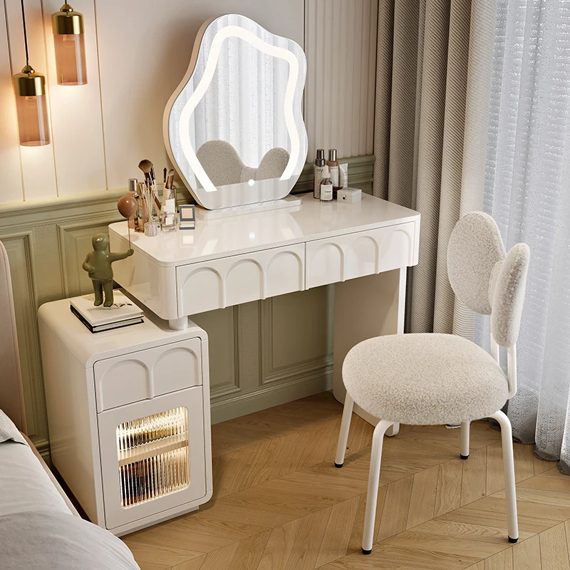 

Trendy Beauty Makeup Table Unique Minimalist Simple Luxury Vanity Dresser Modern Nordic Coiffeuse De Chambre Home Furniture