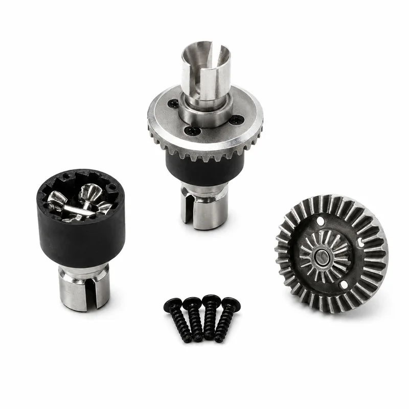 Powder Metallurgy Bevel Differential Gear Set 30T 16T 8T For 1/14 1/16 RC Car Upgrade Parts
