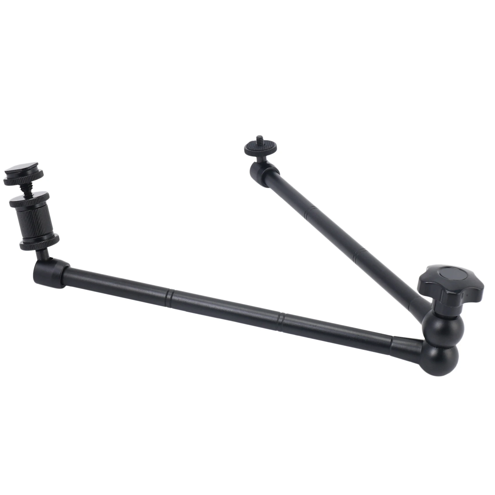 

ABZZ-3Pcs 20Inch Adjustable Articulating Friction Magic Arm With Hot Shoe Mount For LED Light DSLR Rig LCD Monitor