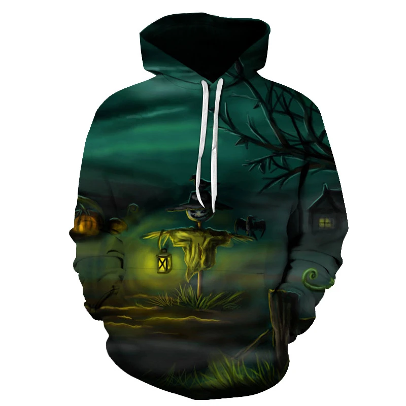 

New 3D Halloween Hoodies Men Sweatshirts Women Unisex Tops Autumn and Winter Full Printed Casual Boys Girls Hip Hop Men clothing