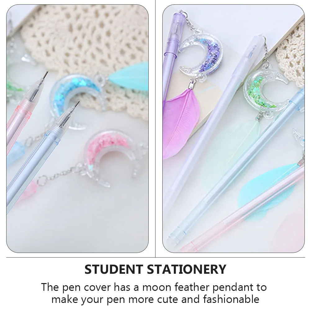 

20Pcs Hanging Pendant Gel Pens Charm Romantic Style Smooth Refillable Gel Ink Pens for Writing School Office