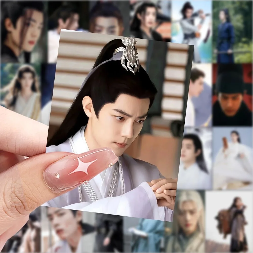 

60PC/SET Xiao Zhan Stickers TV Legend of Zang Hai The Untamed Character Photo Hand Account Materials Phone Cup DIY Sticker