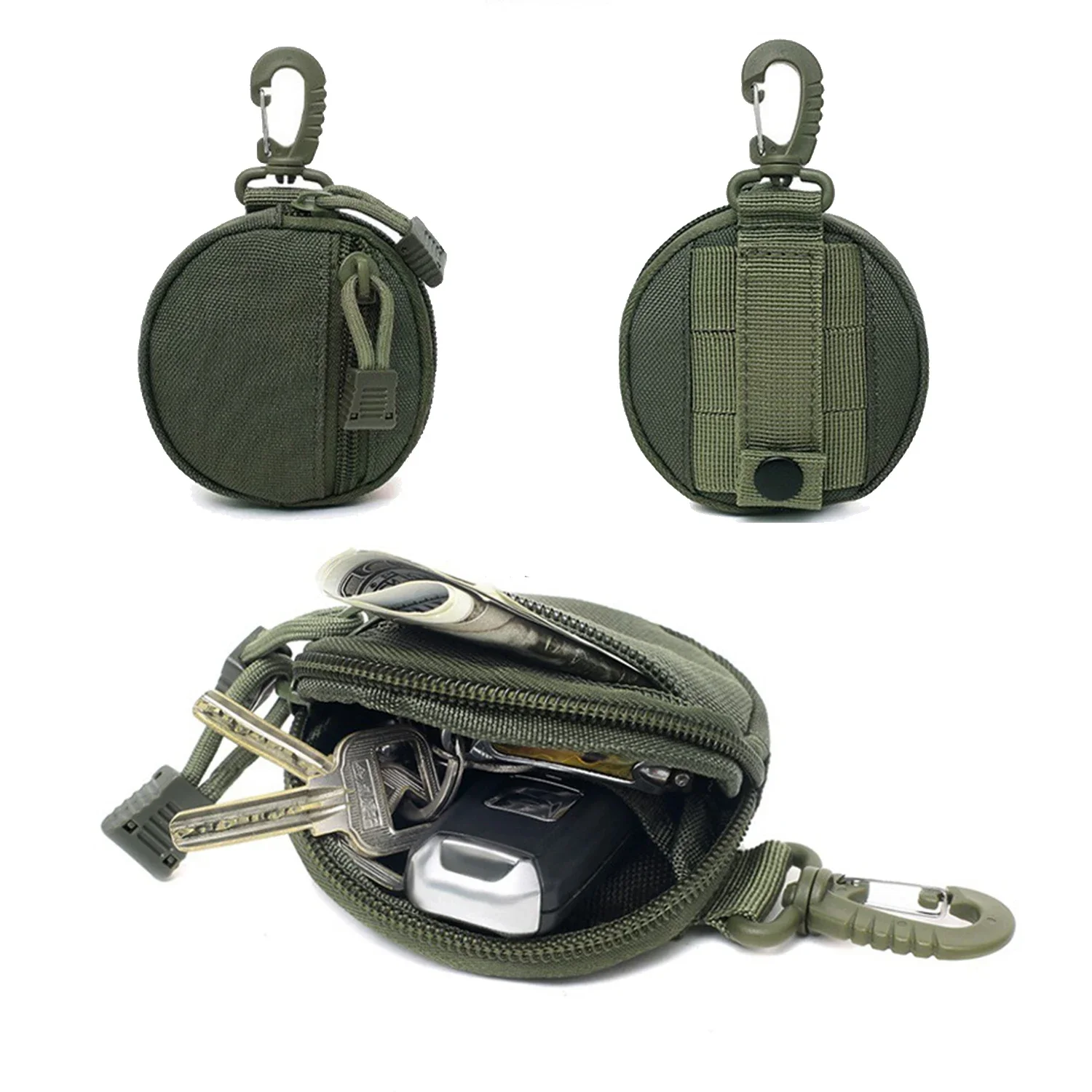 Tactical EDC Pouch Wallet Bag Portable Key Coin Purse Waist Fanny Pack Key Wallets Holder Bag Mini Key Holder Pouch for Hunting