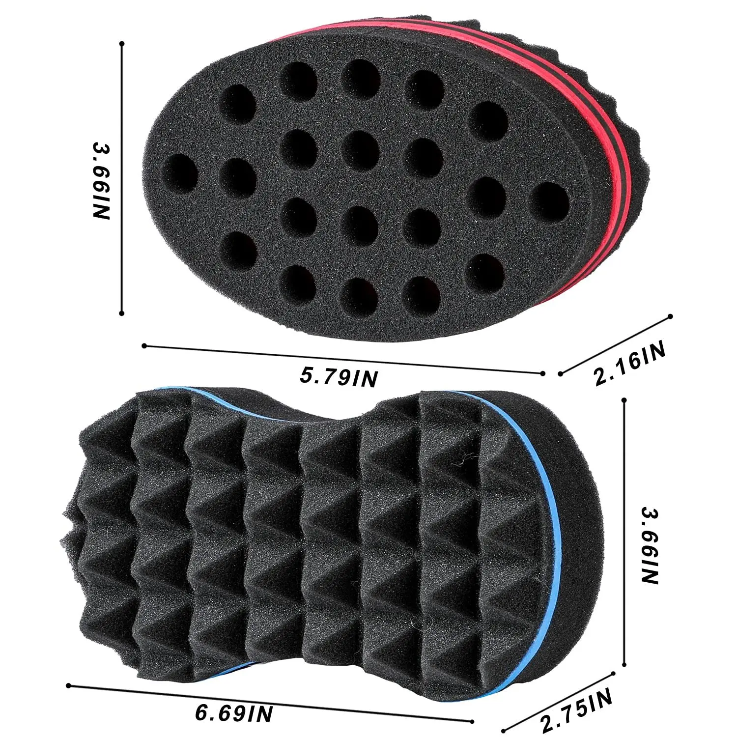 Barber Shop Men Hair Braider Twist Sponge Gloves African Hair Styling Fork Comb Hair Curls Foam For Salon Hairdressing Tools