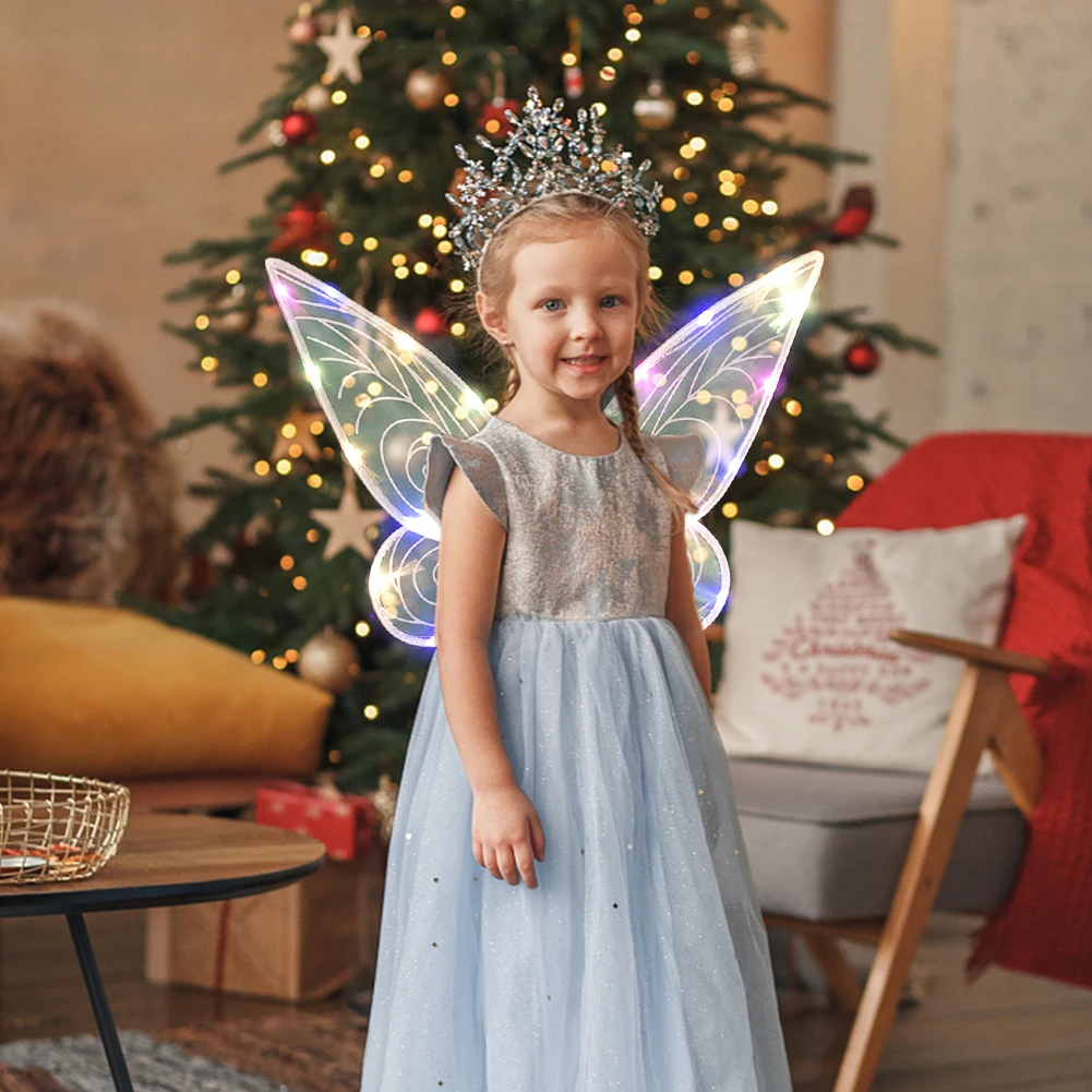 Butterfly Fairy Wings Stage Performance Kids Girls Fairy Angel Wings Decoration Photography Props Party Favors Christmas Costume