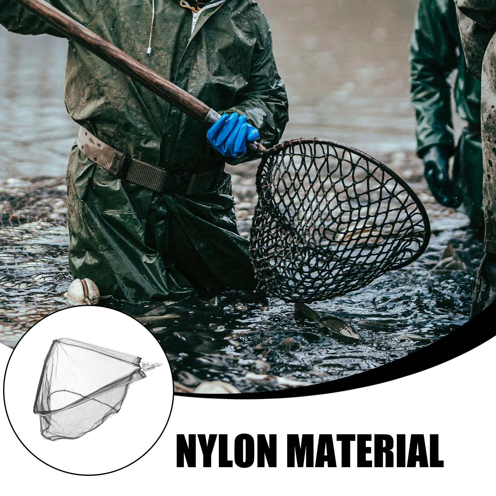 

Large Capacity Fishing Catching Replacement Tool For Kayak Boat Lake Saltwater Fish Mesh Basket Portable Lightweight