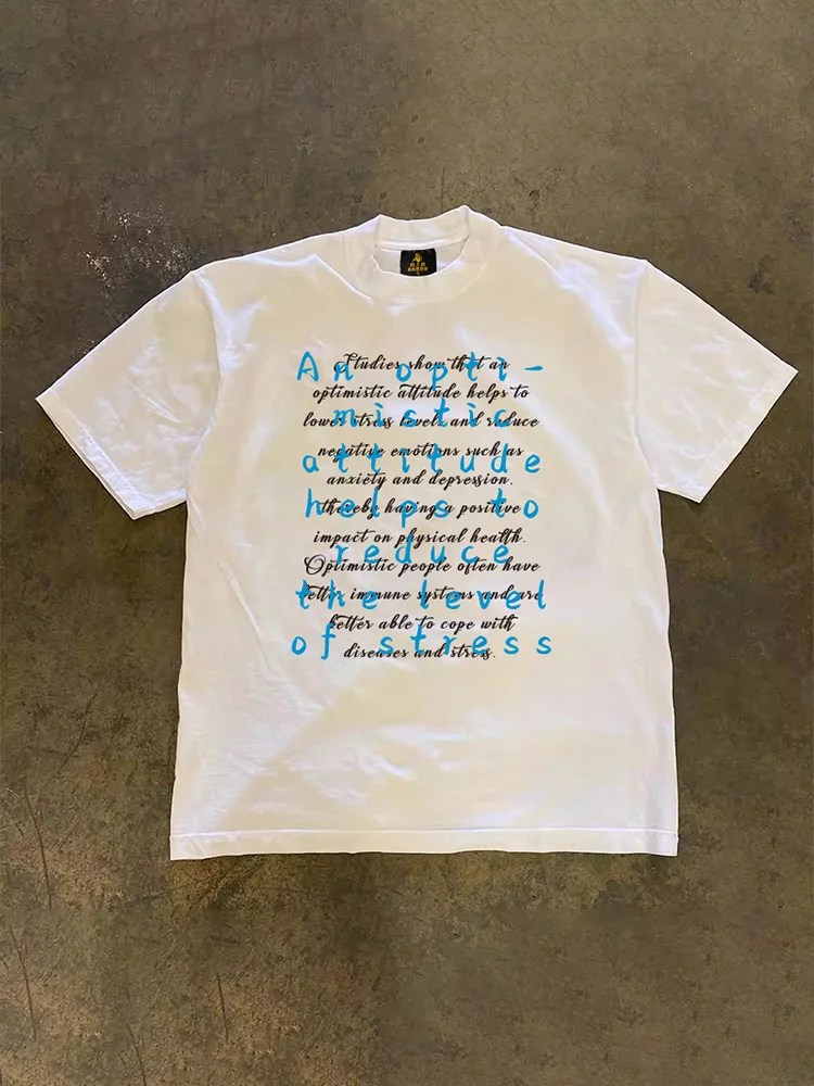 Loose Fit Short Sleeve T-Shirt Pure Cotton Double Thread Women's Style Heavyweight Couple's Tee Casual Summer Fashion