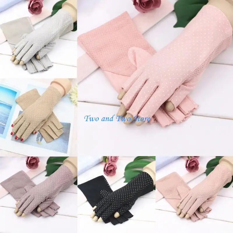 

HX6F 2pack Sun Protecting Half Finger Gloves Light weight Protective Gloves