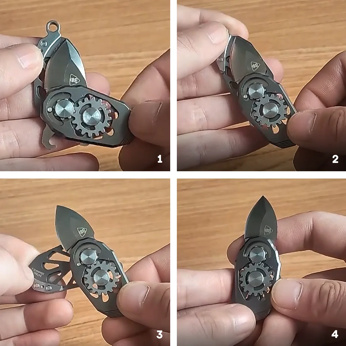 Imagem -06 - Innovative Gear Folding Knife Mini Ferramenta Saca-rolhas Multi Portátil Edc Faca Aço Inoxidável Camping ao ar Livre Travel Gadge