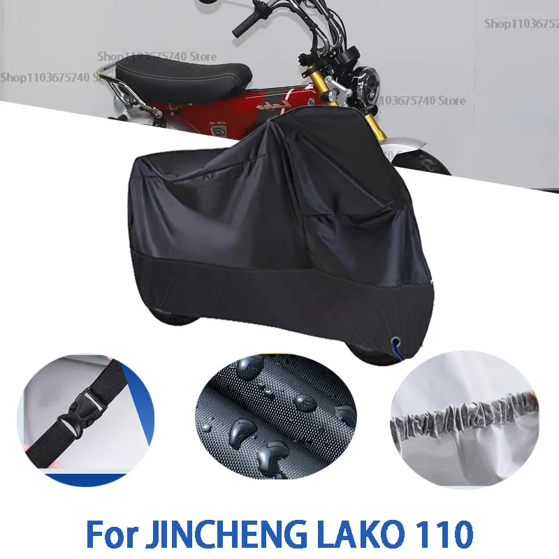 

Motorcycle Full Covers For JINCHENG LAKO 110 Car Outdoors Sun Protection Dust No Ear Thickened Oxford Clothcover Accessories