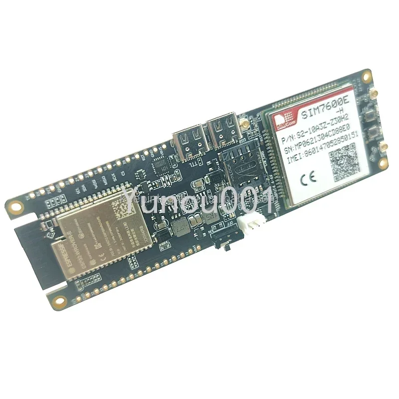 T-SIM7600E-H Module ESP32-WROVER-E CH9102F 4G LTE MCU32 CAT4 Network Card 18650 Battery Holder Solar Charge Development Board