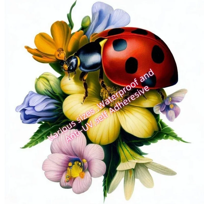 X11 Suv Car sticker ladybug sticker Weatherproof outdoor UV-resistant vinyl sticker Personalize from high-quality film
