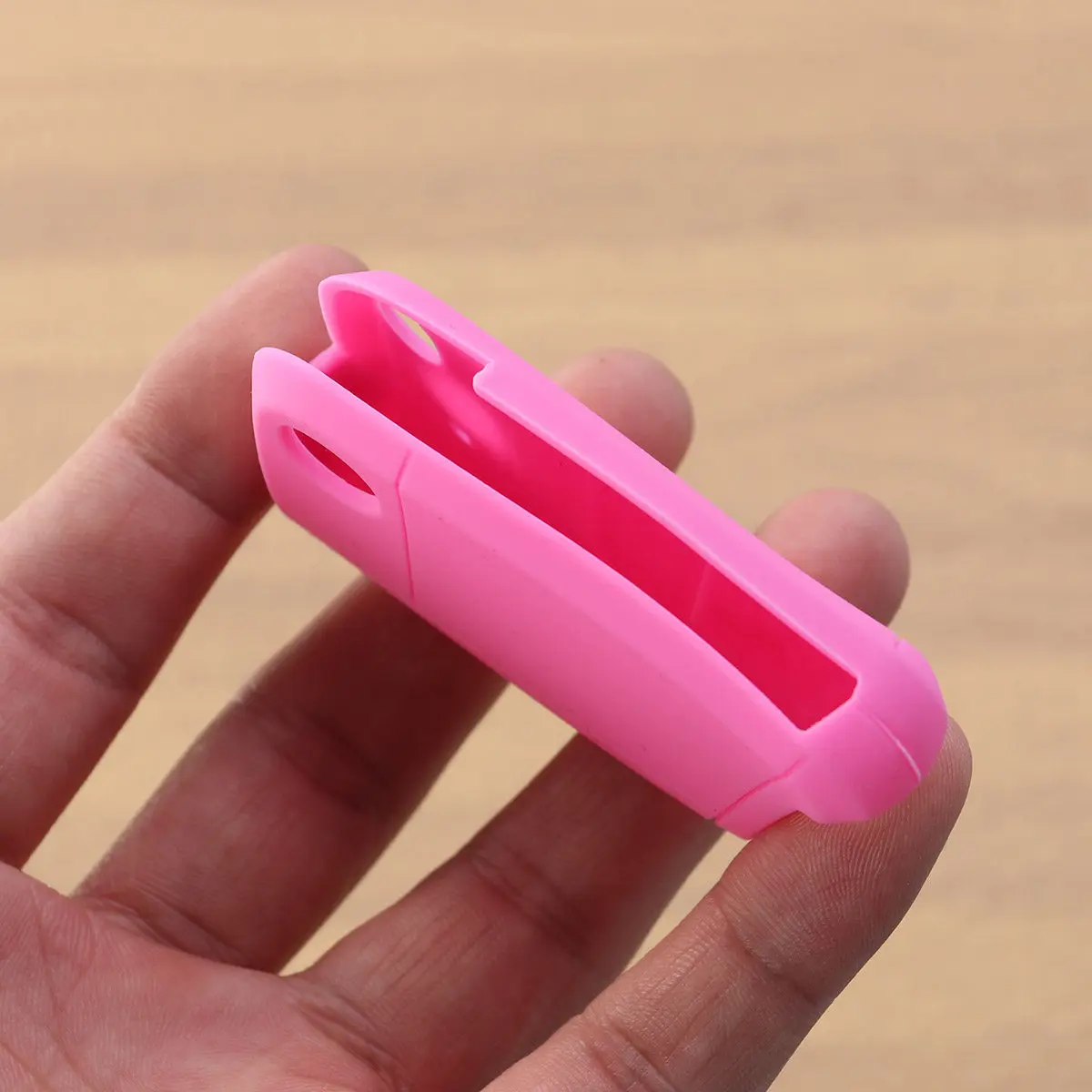Pink Silicone Key Case Cover for Series Scratch Resistant Durable Easy Installation Water Washable Odorless Eco Friendly