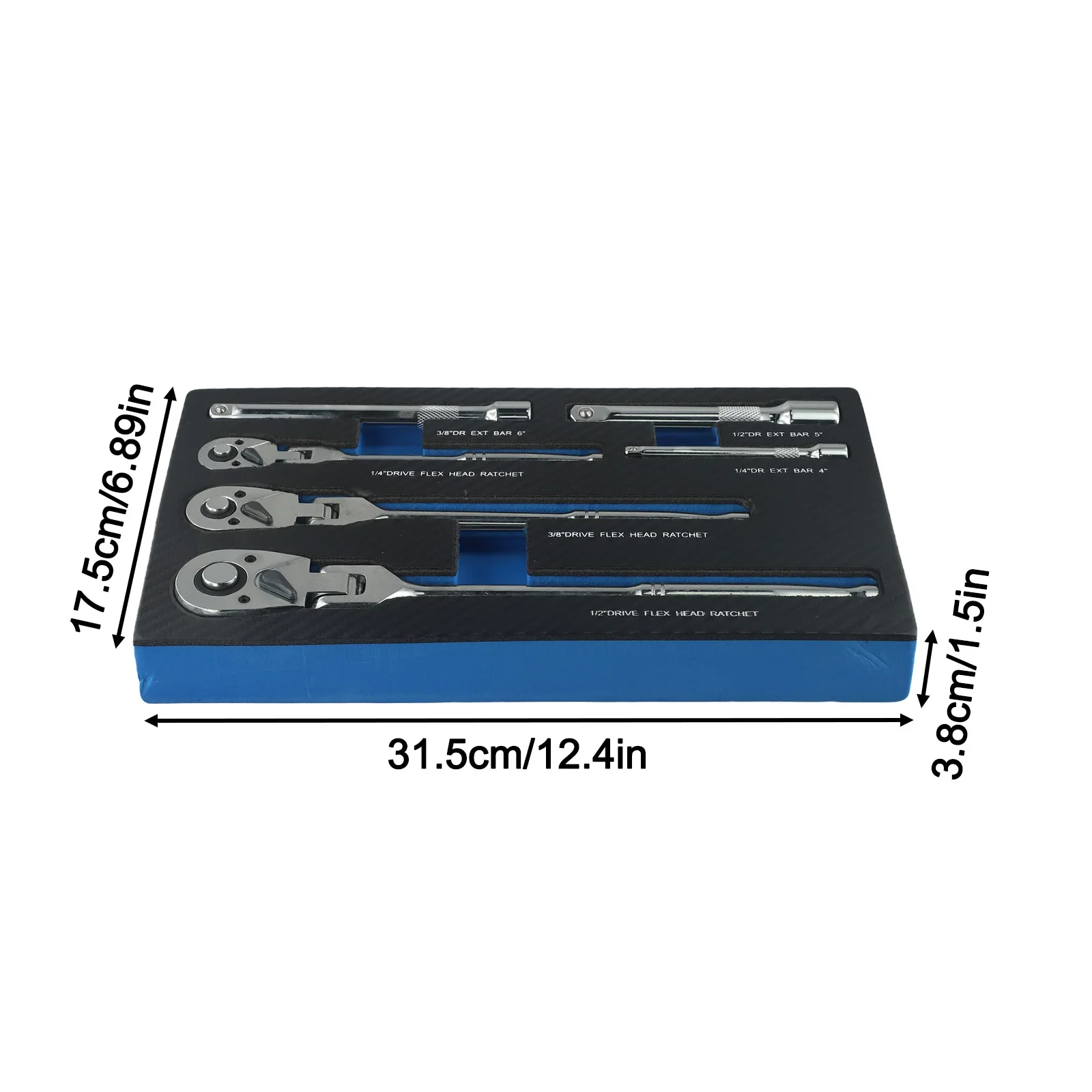 

1 4 3 8 1 2inch Driver 72 Tooth Ratchet 180 Degree Flex Head Smooth Operation Secure Fit Fine 72 Teeth Mechanism