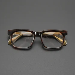 High quality thickened glasses frame Fashion transparent square frame Retro Business casual large frame optical color-changing