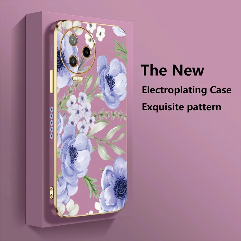 زهرة اللوحة جراب هاتف ل انفينيكس تكنو كامون 30 5G 20 برو 18 19 Neo 17 16 S 15 الهواء تصفيح غطاء سيليكون للصدمات #3