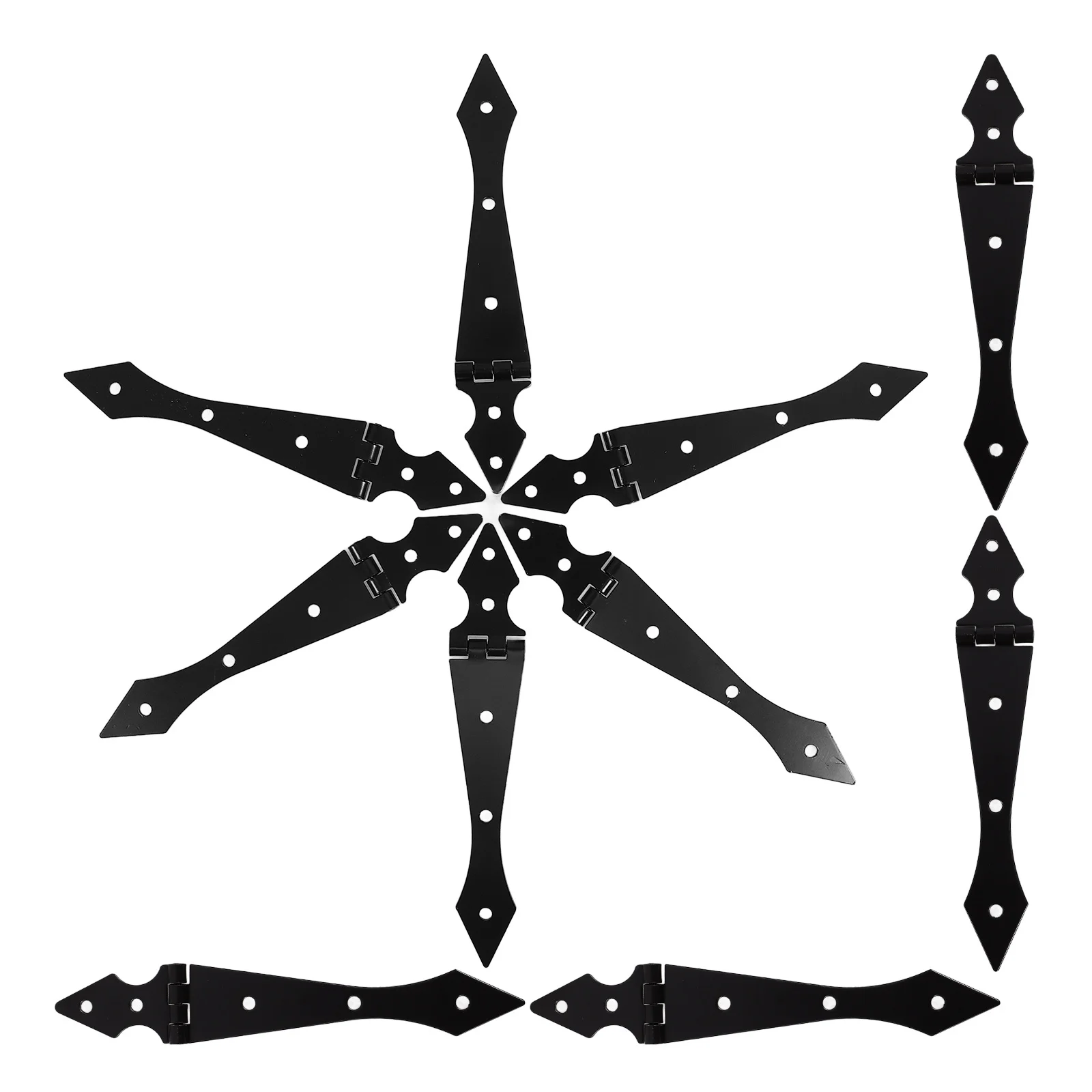 

10Pcs Garden Gate Hinge Iron Heavy Duty Polished Iron Fence Gate Door Replacement Hinge Accessory Hinges for Fence Gates