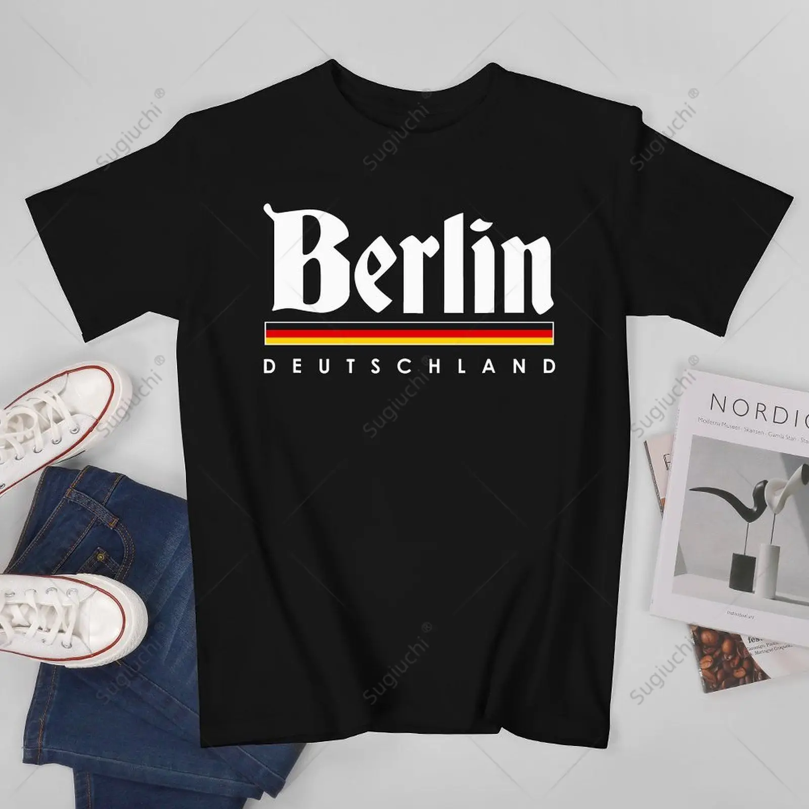 Unisex Men Berlin Germany Lustiges Hemd Souvenir Tshirt Tees T Shirts Women Boys 100% Cotton T-Shirt