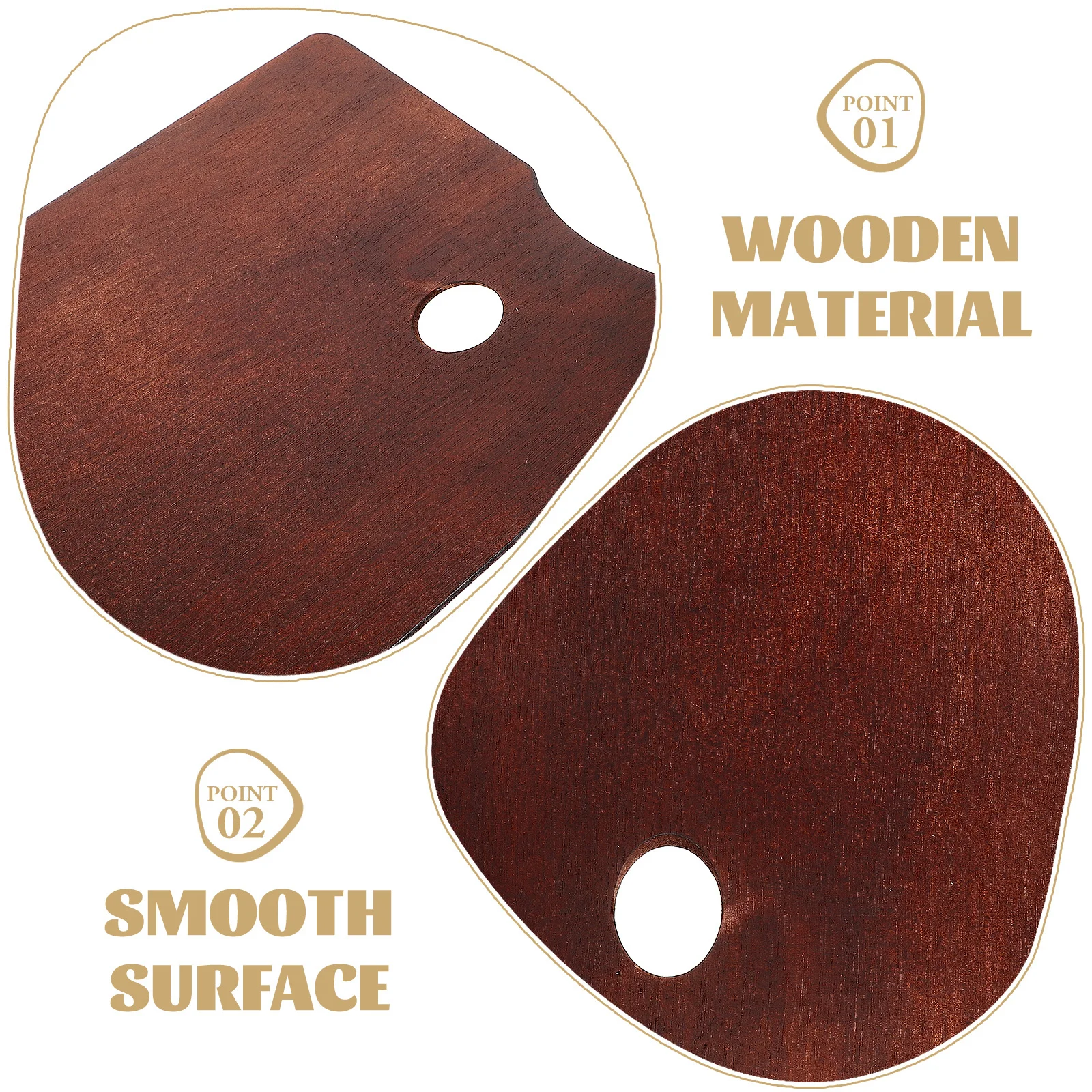 

Watercolor Palette Wooden Paint Mixing Tray Large Capacity Artist Gouache Pigment Box Practical Art Tool For Acrylic Oil