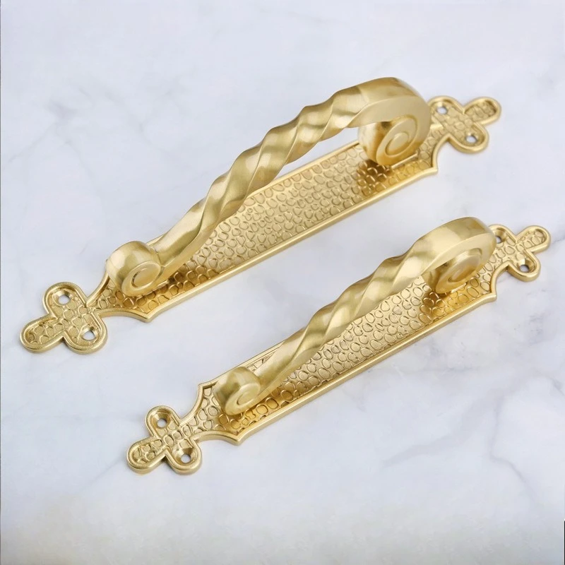 

Европейские винтажные ручки шкафа, стеклянные дверные ручки для деревянных дверей спальни