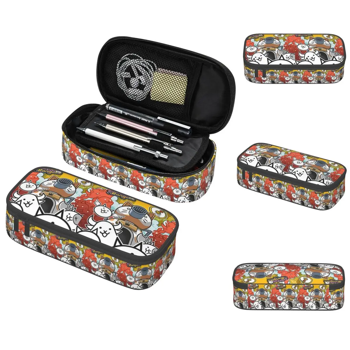 

Battle Cats Pencil Case for Studen Gifts Pen Box Pencil Bag Stationery Supplies Pen Holder Bag