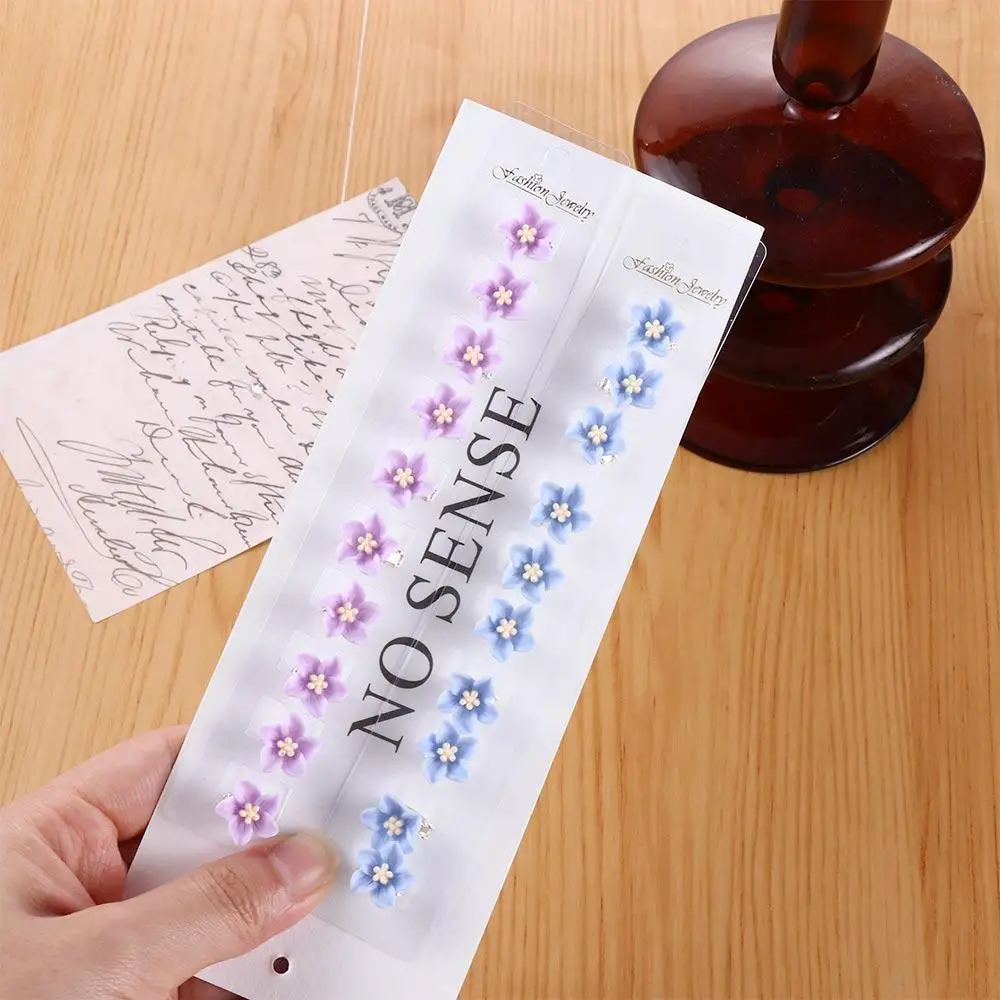 

Sweet 10pcs/set Kid Hair Accessories Hair Styles Holder Korean style Flower Hair Clips Small Hairpins Soft Ceramics Hair Claws