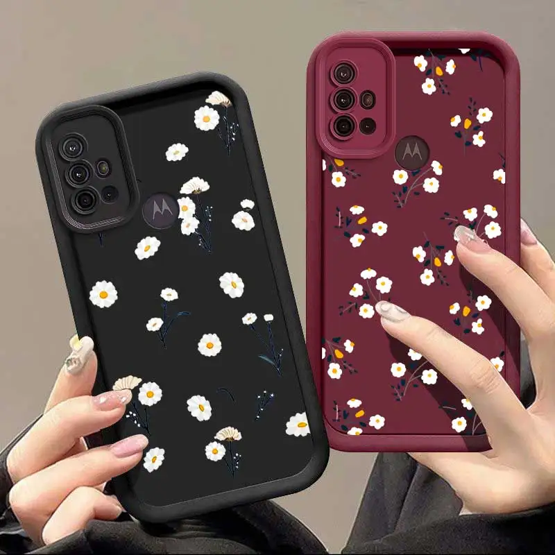 G10 Floral Shadows Sky Eye Ladder Phone Case For Motorola Moto G84 G64 G54 G53 G34 G30 G24 G22 G20 G14 G10 G04 G04S Cover