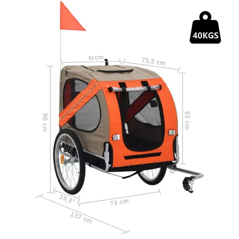 Dog Bike Trailer Sustainable Frame Pet Bike Trailer Small to Medium Dog Bracket