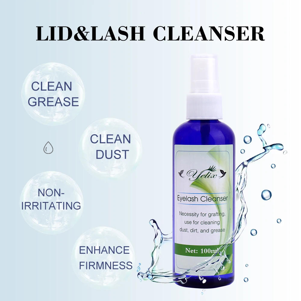 Yelix Eyelash Extensions Lash Eyelid Cleansing Spray Lid And Lash Cleanser For Eye Irritation And Eyelid Relief Make Up