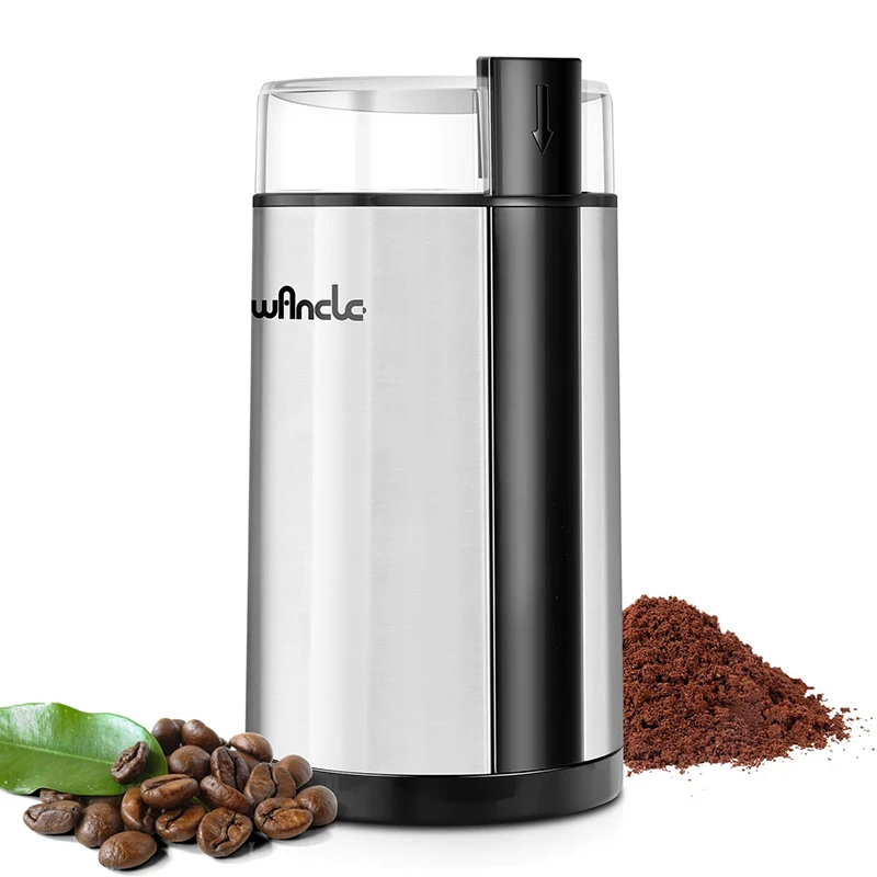 Wancle Electric Coffee Grinder Portable Nuts Grains Spices Beans Grinder Multifunctional Home Use Coffee Bean Grinding Machine