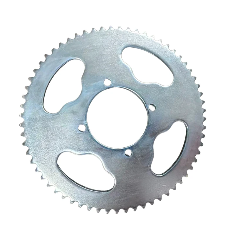 T8F 64T Chainring 54mm 4 Hole Steel Excellent Toughness Mini Motorcycle Sprocket for 47cc 49cc Mini Motorcycles