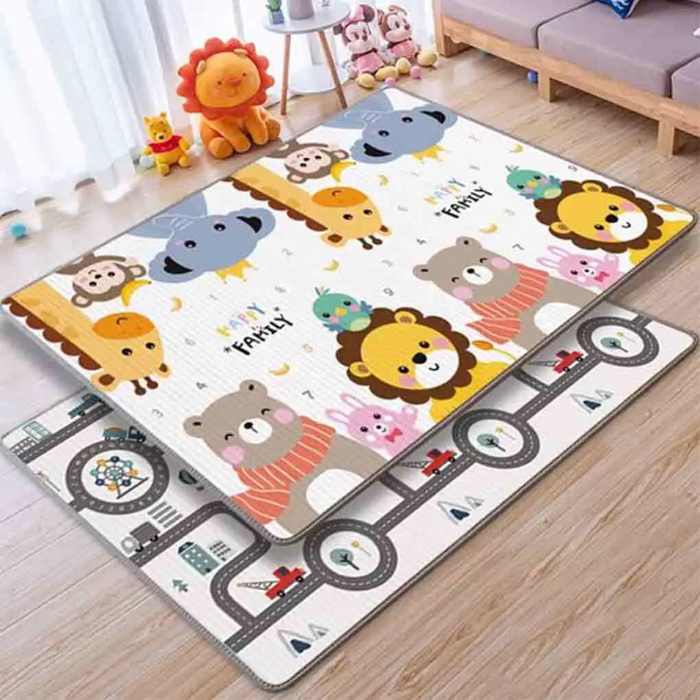 Cartoon Baby Mat Children's Floor Mat XPE Thick Kids Crawling Mat Folding Gym Game Rug Climbing Pad Foam Pad Carpet Blanket