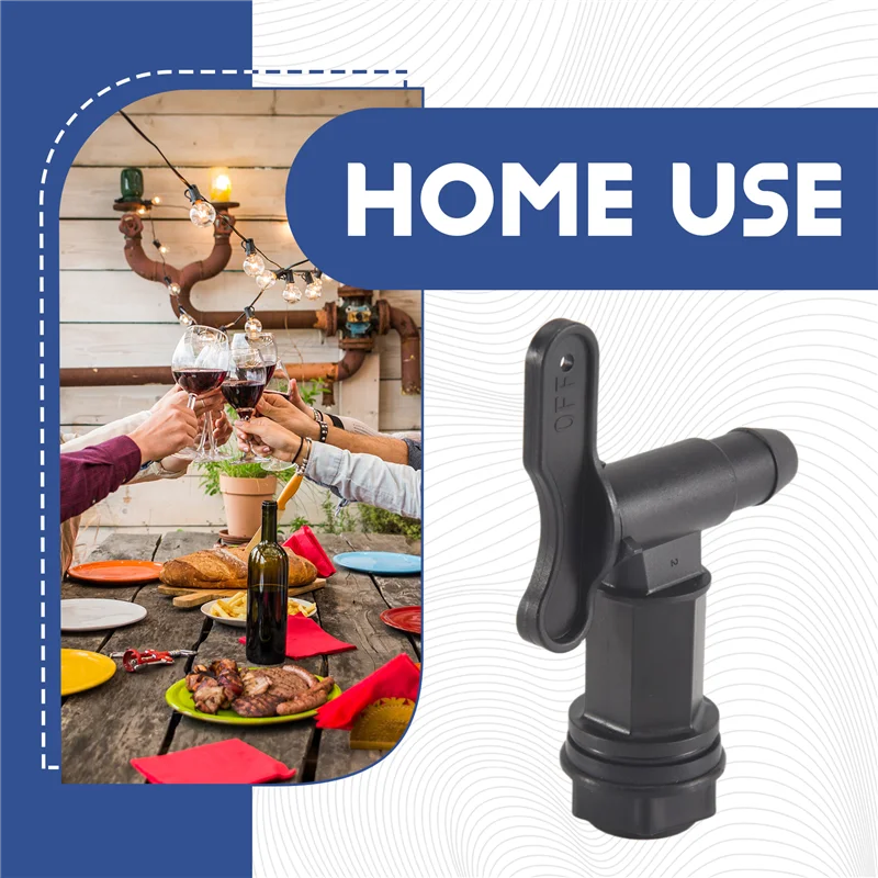 

N96R 2 Set Drum Spigot Faucet Pail Taps With Gasket Plastic Construction Materials NPT Connection For Plastic Gallon Drums Durab