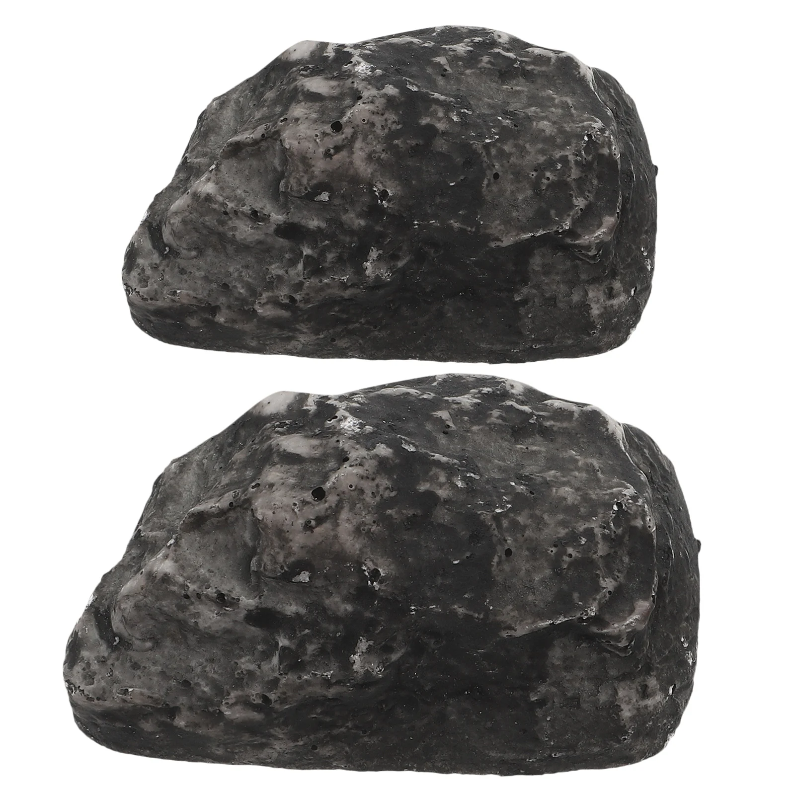 

2 Pcs Stone Key Box Realistic Hider Artificial Storage Small Stones Holder Case Hilder