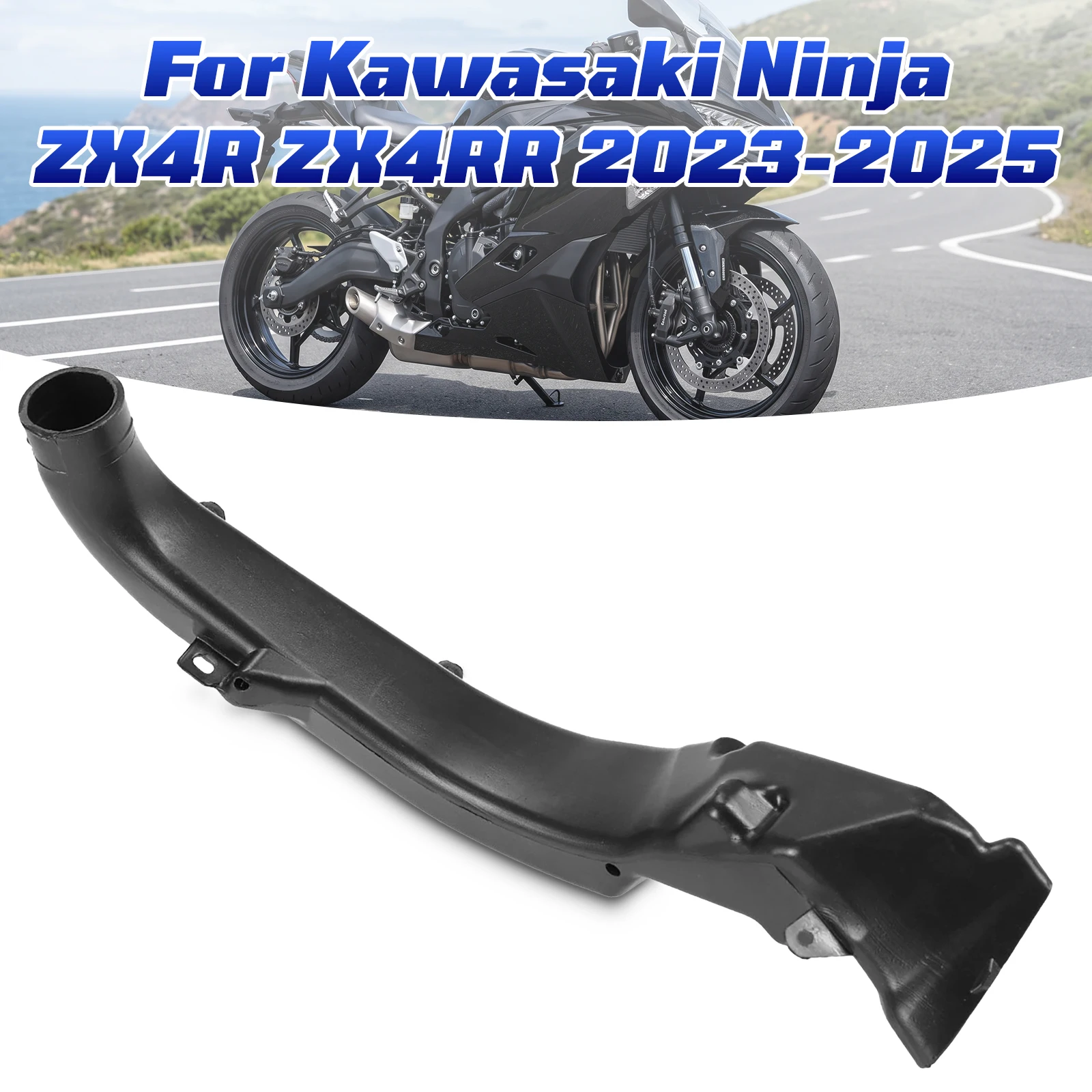 Motorcycle Front Ram Air Duct Fit for Kawasaki Ninja Zx4R 2023 - 2025 Zx-4R Zx4Rr Intake Tube Duct Cover 23 24 25