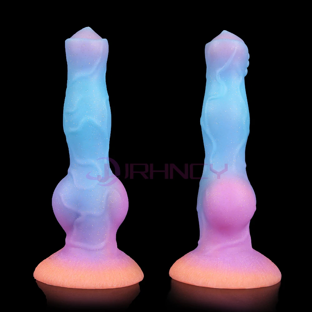 Luminous Animals Dildos Horse Realistic Dog Dildo For Women Horse Penis Monster Dragon Anal Dildos Beautiful Women Men Sex Toys - Image 5
