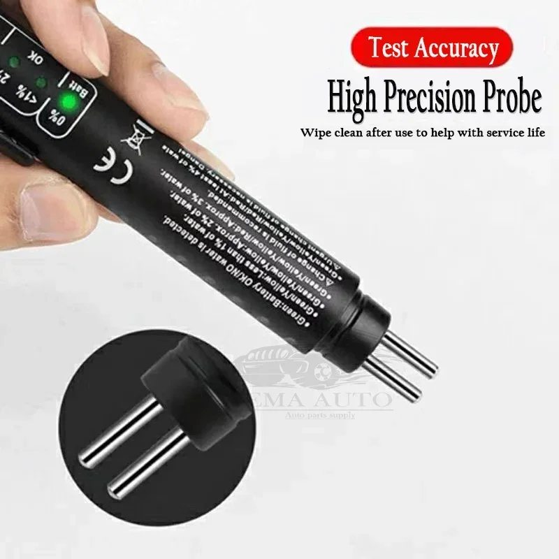 Car Brake Fluid Liquid Tester Pen With 5 LED Car Auto Vehicle Tools Diagnostic Tools Mini Brake Fluid Tester Car Diagnostic Tool
