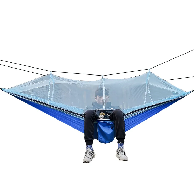 High grade new design Outdoor Travel hammocks Ultra-Light Adjustable Camping Hammock with Mosquito Net